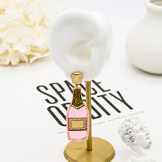 ODM do OEM dos brincos do parafuso prisioneiro do Morganite de Champagne Bottle Fashion Jewelry Earrings