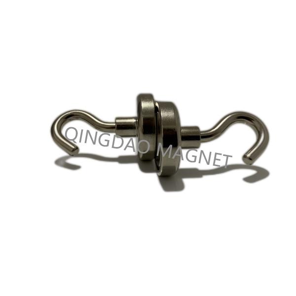 Sintered NdFeB Hook Magnet, N35,25KGS, Permenent Hook Magnets,Magnetic Assembly