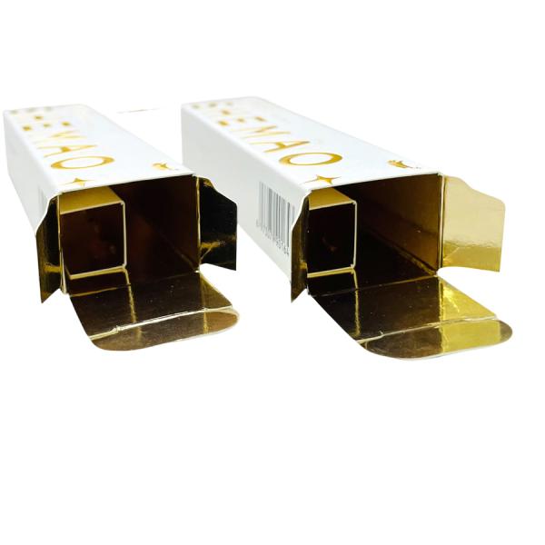 Premium Custom Paper Eyelash Mascara Boxes with Gold Foil & Embossed Logo – Luxury Cosmetic Paper Packaging