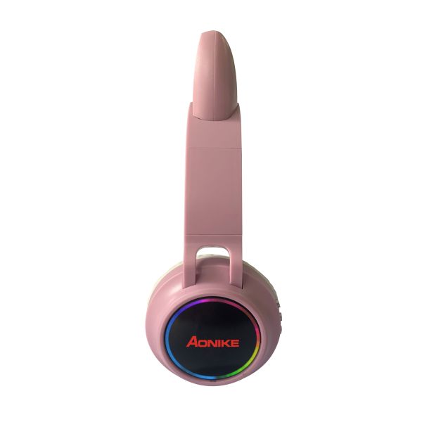 Cat Ears Bluetooth LED Wireless Headphones Control Kid Boy Girl Stereo Music Helmet Headset Gift