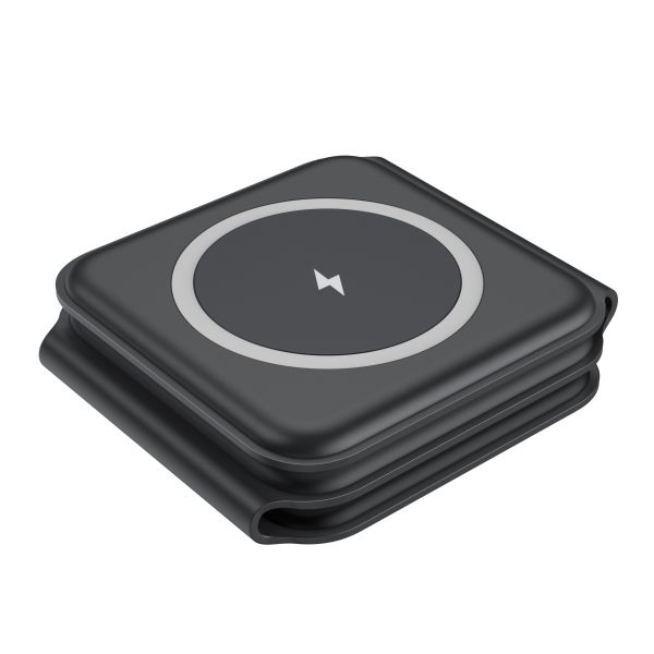 2025 Wholesale Foldable Wireless Fast Charging Charger 15W/10W Large Output Mobile Phone Apple And Samsung Phone/Earphone Charger