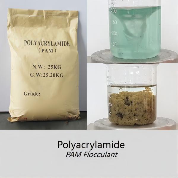 Saco de 25 kg Pacote Flopam Blufloc Poliacrilamida catiônica Agentes de floculação CPAM Peso molecular elevado