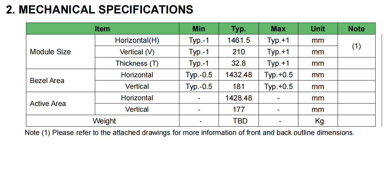 56.7 дюймовый растянутый дисплей 3840x476 Metro Bar LCD панель JB567MTG 3MM стекло
