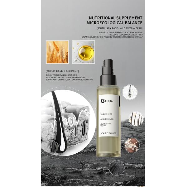 Triple Acid Peptide Anti Dandruff Hair Cleanser Serum For Scalp Repair 125ml OBM