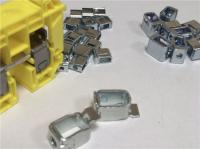 Peças de estampagem de metal para distribuição de potencial elétrico, acessórios: tampa final, rolha, placa divisória, viagem de marcador, etc.