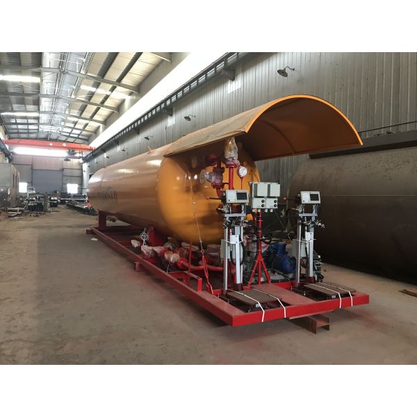 10 ЛПГ тонн станции скида, 20кбм 20000 ЛПГ литров бензоколонки цилиндра