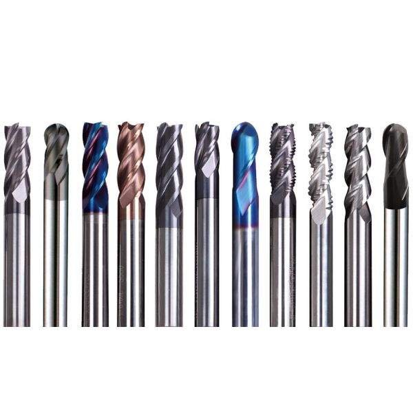 4 Флейтированный плоский твердый карбид HRC55 Square End Mill