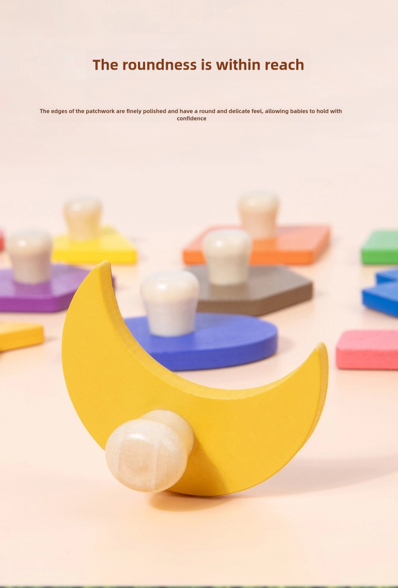 Montessori Children Wooden Magnetic 3d Shape Sorter Matching Puzzle Learning Board Educational Teaching Aids Toys for Kids