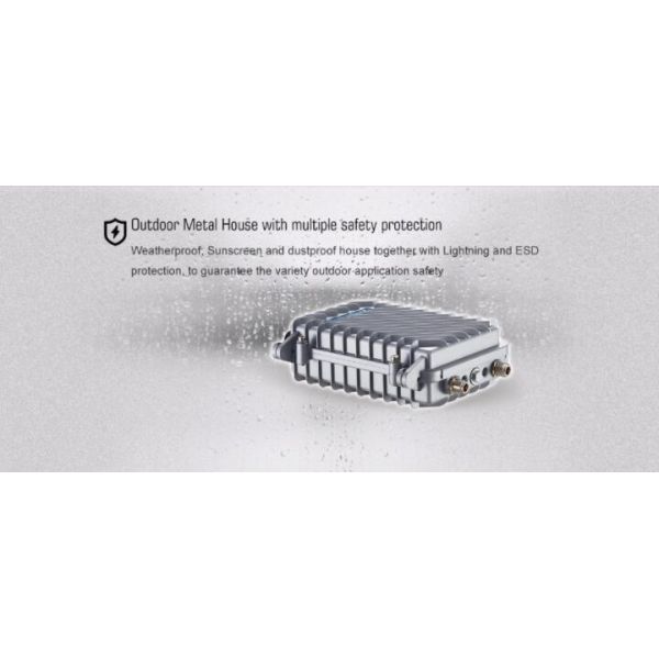 600Mbps High Power 802.11 AC Outdoor Base Station With N Female Antenna Connector