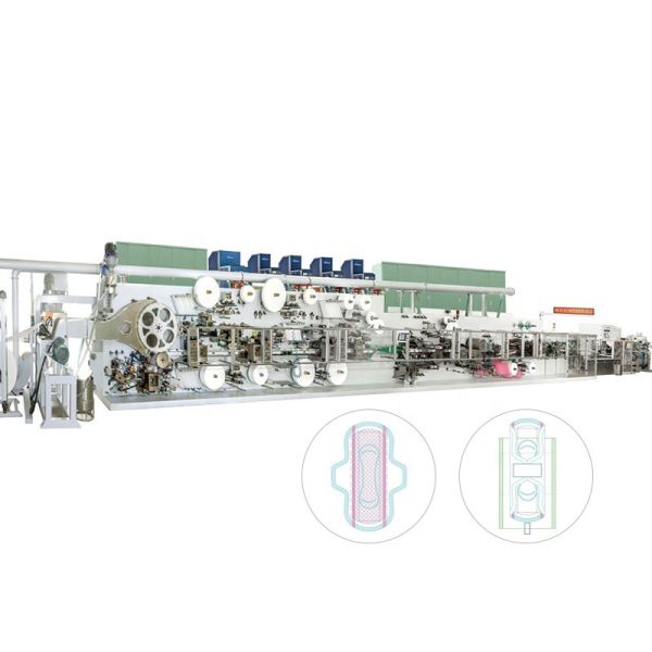 33Meters/Width 320KW Sanitary Pad Machine 500pcs/Min