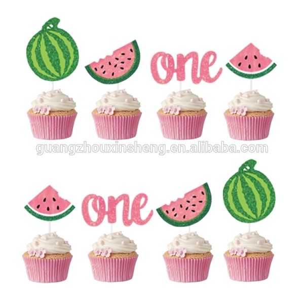 FDA Disposable Cupcake Birthday Party Cake Toppers