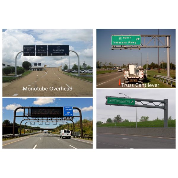 O aço da estrada do metal galvanizou a iluminação polos do sinal de tráfego dos cargos de sinal da rua resistentes