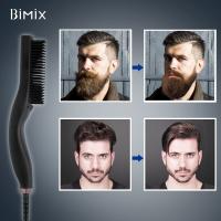 Approbation 140℃-220℃ Ion Beard Straightener Brush négatif de la CE