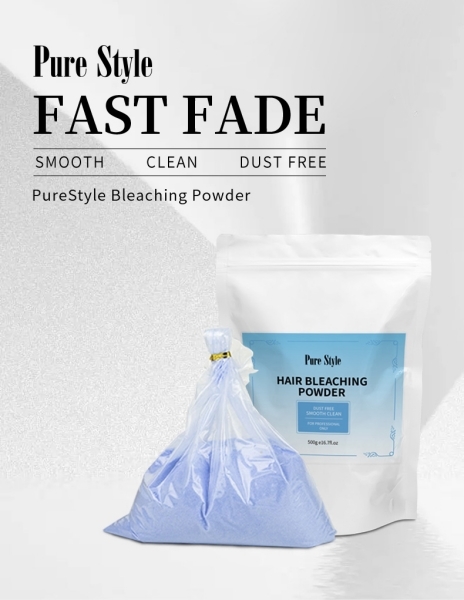 500ml Blue Hair Bleaching Powder Mix At 1:2 Ratio Dust Free OEM Available Factory Wholesale