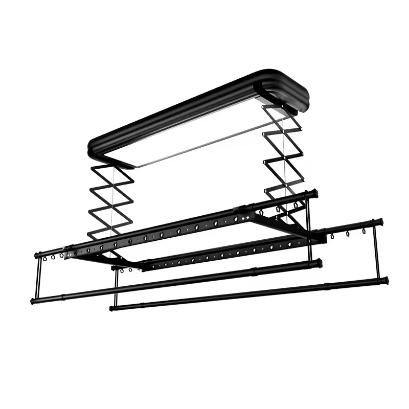 Steel Tube Stand Laundry Clothes Folding Hangers Electric Drying Rack