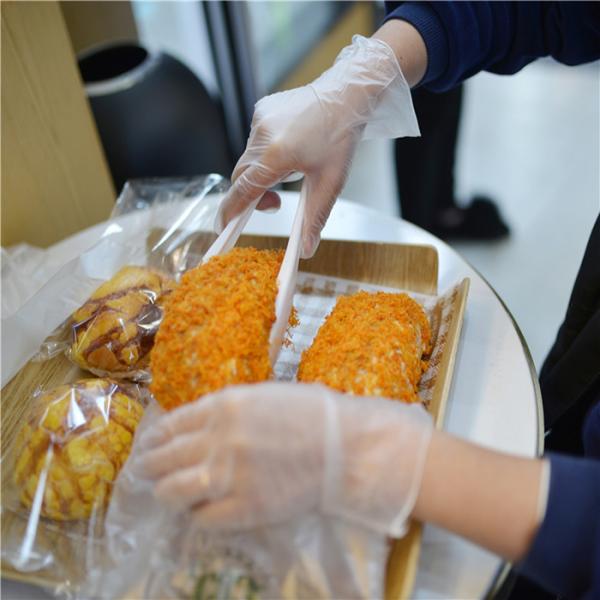 Practical Disposable Vinyl Glove Single Use 9 Inches Custom Length  For Food