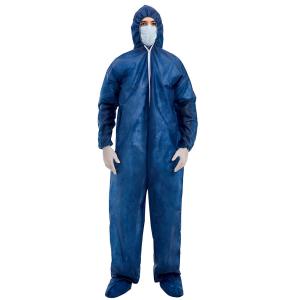 Dark Blue PP Type 6 Type 5 Disposable Overalls 20gsm-70gsm