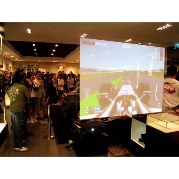 Фильм проекции Milky белой собственной личности слипчивый ДВОЙНОЙ для, котор двойн-встали на сторону проекции