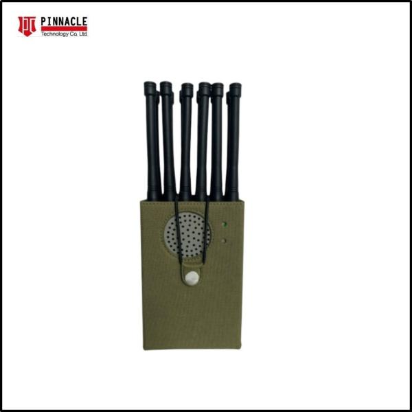 12CH Handheld Cellular Military Cell Phone Jammer VHF UHF Radio Signal Blocker