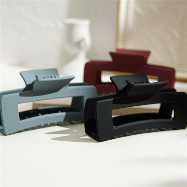 Ins resin headbands accessories Morandi Hair grab clip simple large girl grab clip back of head shark clip