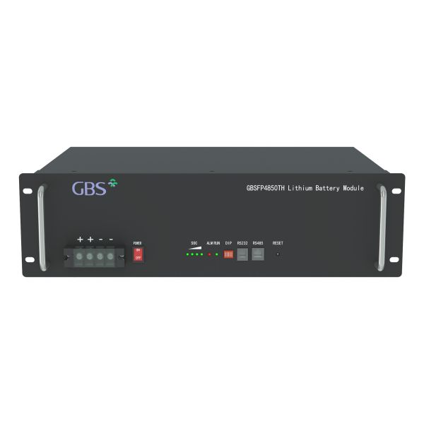 GBS 48V 50AH LiFePO4 Split Rack-Mounted IP54 3000-Cycle 2.4KWh Output Grid RS-232/RS485 Communication Battery Energy Storage