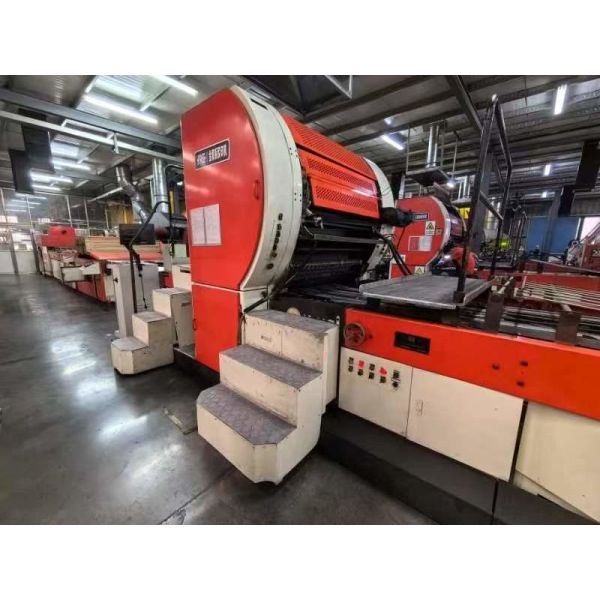 45 Inch Huayu Single Color Printing Machine With Fulin UV Oven And Automatic Stacker