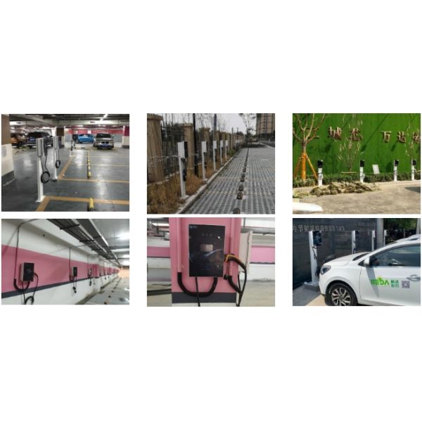 Наружная электромобильная зарядная станция для зарядки электромобилей с однопушной установкой 32A 22kw