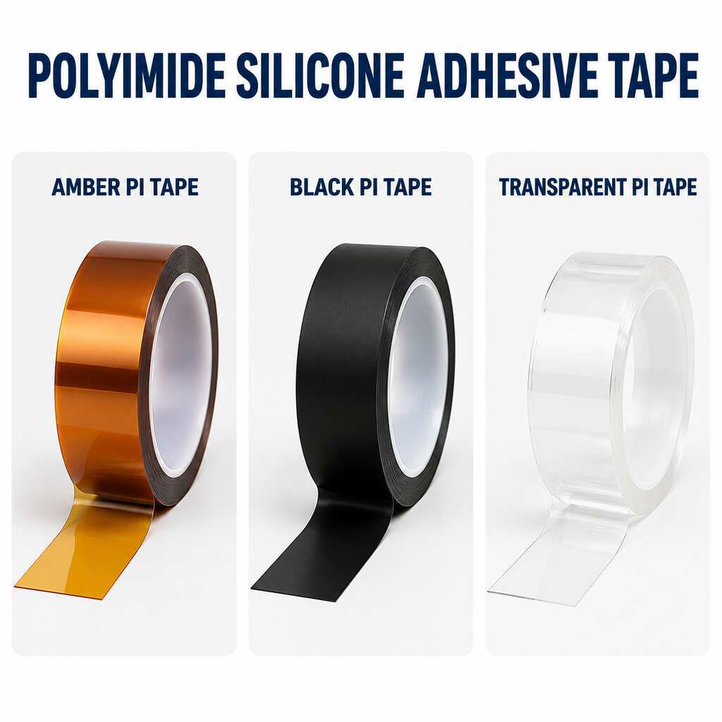 Polyimide Tape with Silicone Adhesive (PI Silicone Tape / High-Temperature PI Tape / PCB Solder Masking Tape) – Heat-Resistant PCB Masking and Electrical Insulation