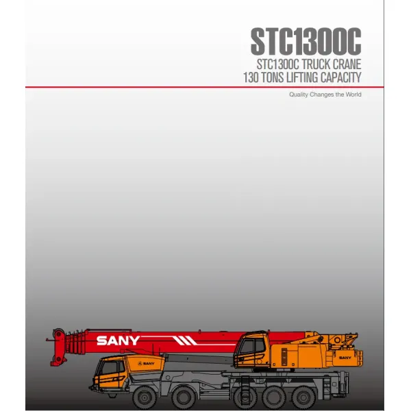 Sany Stc1300c 130t 130 toneladas de camión usado grúa móvil para la venta