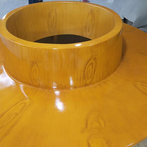 Легкая серая стекловолокнистая смола набор наружной мебели стекловолокнистые столовые стулья