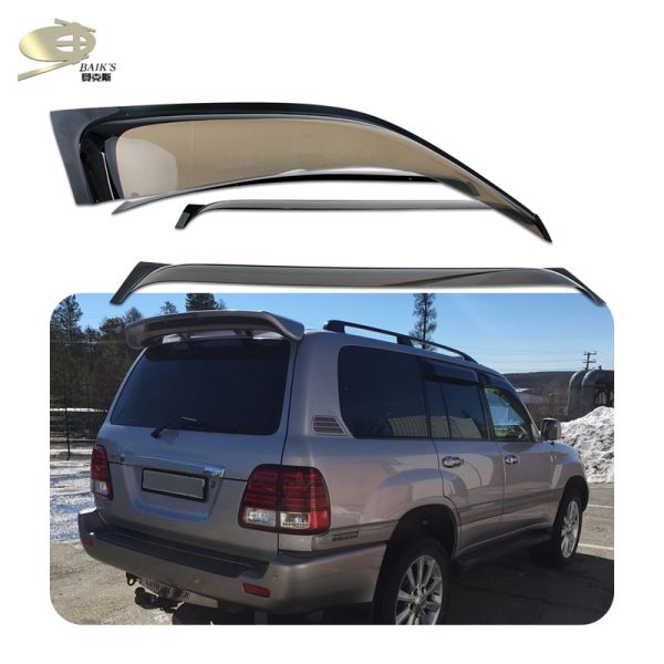 PMMA Car Window Rain Shades 1997-2004 Smoke For Toyota Land Cruiser 100