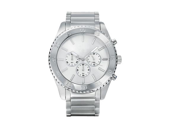 Mens Stainless Steel Waterproof Watch Quartz Movt With Small Seconds