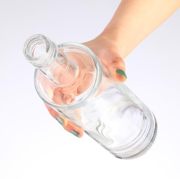 Customized Logo 200ml 375ml 500ml 700ml 750ml 1000ml Empty Glass Bottle for Liquor