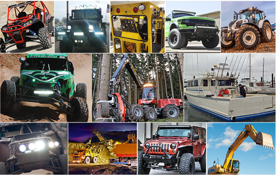 Circular 60w LED Off Road Driving Lights Spot Beam Aluminum Alloy Housing