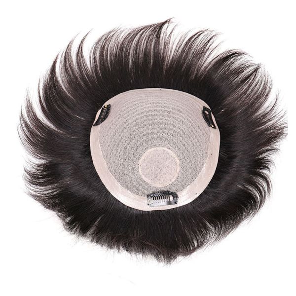 Half Man Made Processing Technic 2022 Fashionable Toupee For Men With Brazilian Hair