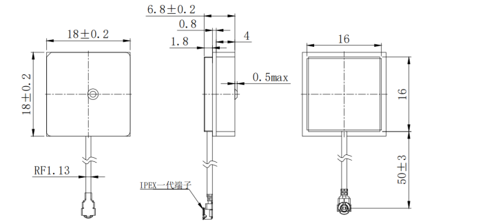 Single Beidou Positioning Built In Ceramic Chip Antenna Satellite Navigation Car Marine HT-184GB