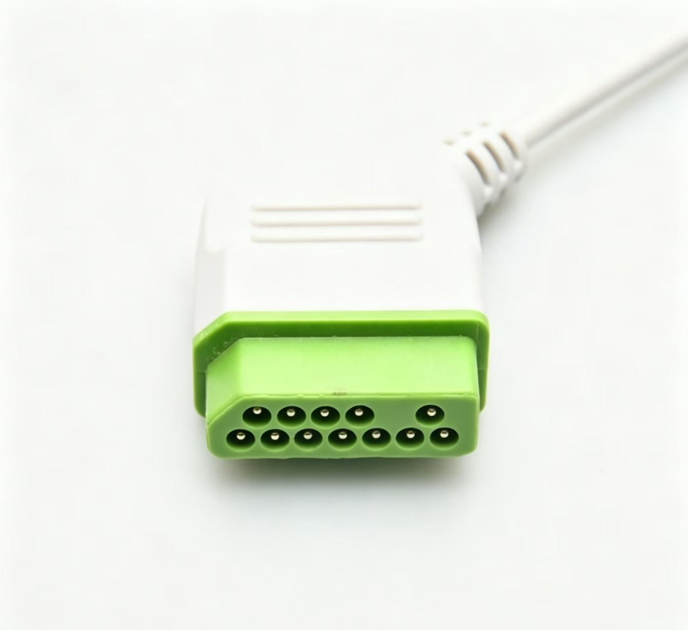 5 Leads Reusable ECG Electrodes 3 Meter Medical Electrode CE Certified Compatible With Nihon Kohden