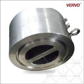 Aço de molde forjado bolacha de Nrv A182 F316 do elevador do disco da classe 1500 de aço da válvula de verificação Dn150 único
