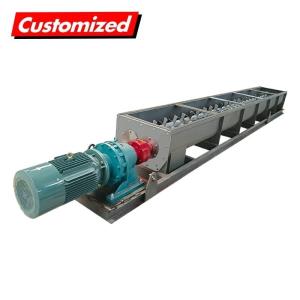 Stainless Steel Heat Resistant U-Shaped Screw Auger Conveyor with Customized Length for Granules and Grain Feeding