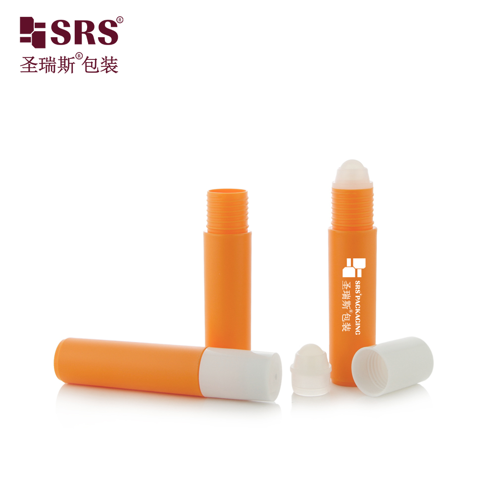10 ML Cosmetic Plastic Roller Ball Bottle, Refillable Roll‑on Container For Aromatherapy Oil