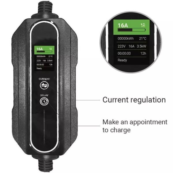 3.5kw tipo - carregador portátil de 2 EV, pilha de carregamento EV de EV do carregador portátil do adaptador