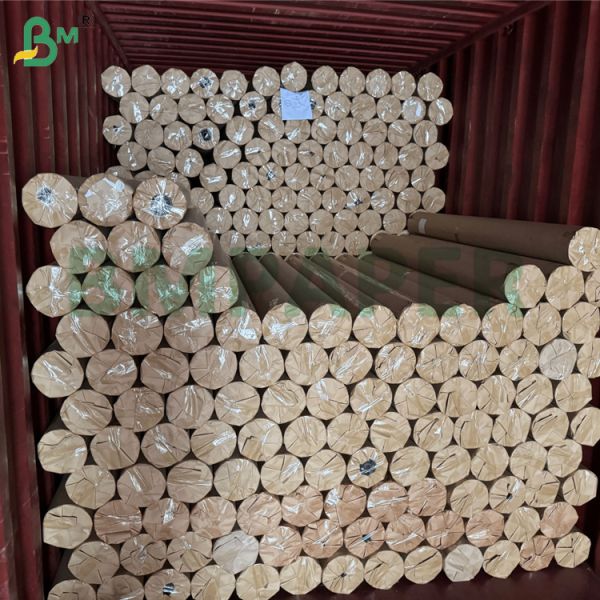 60gsm 70gsm Brown MG Ribbed Kraft Paper For Jewelry Packaging Boxes 1020mm