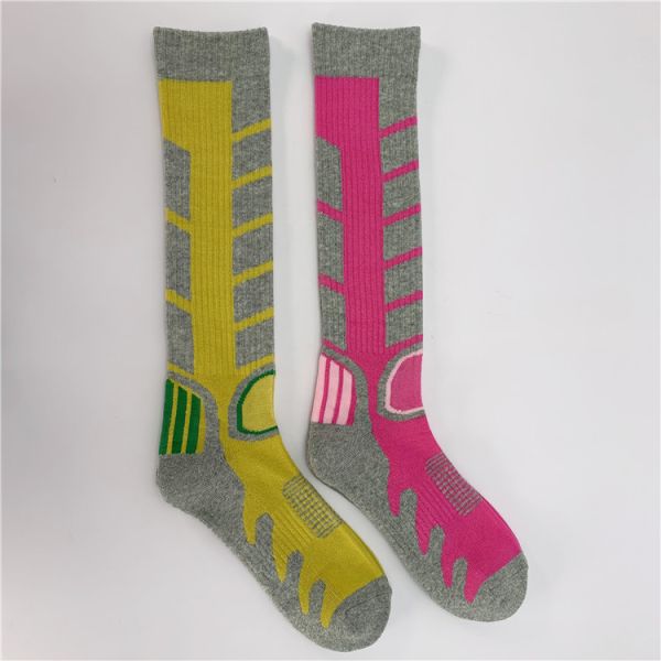 Professional Running Compression Sports Socks with Cartoon Pattern Performance