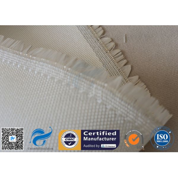 Armure 0.7mm élevée résistante au feu du satin 8HS de tissu de fibre de verre de la silice 800℃
