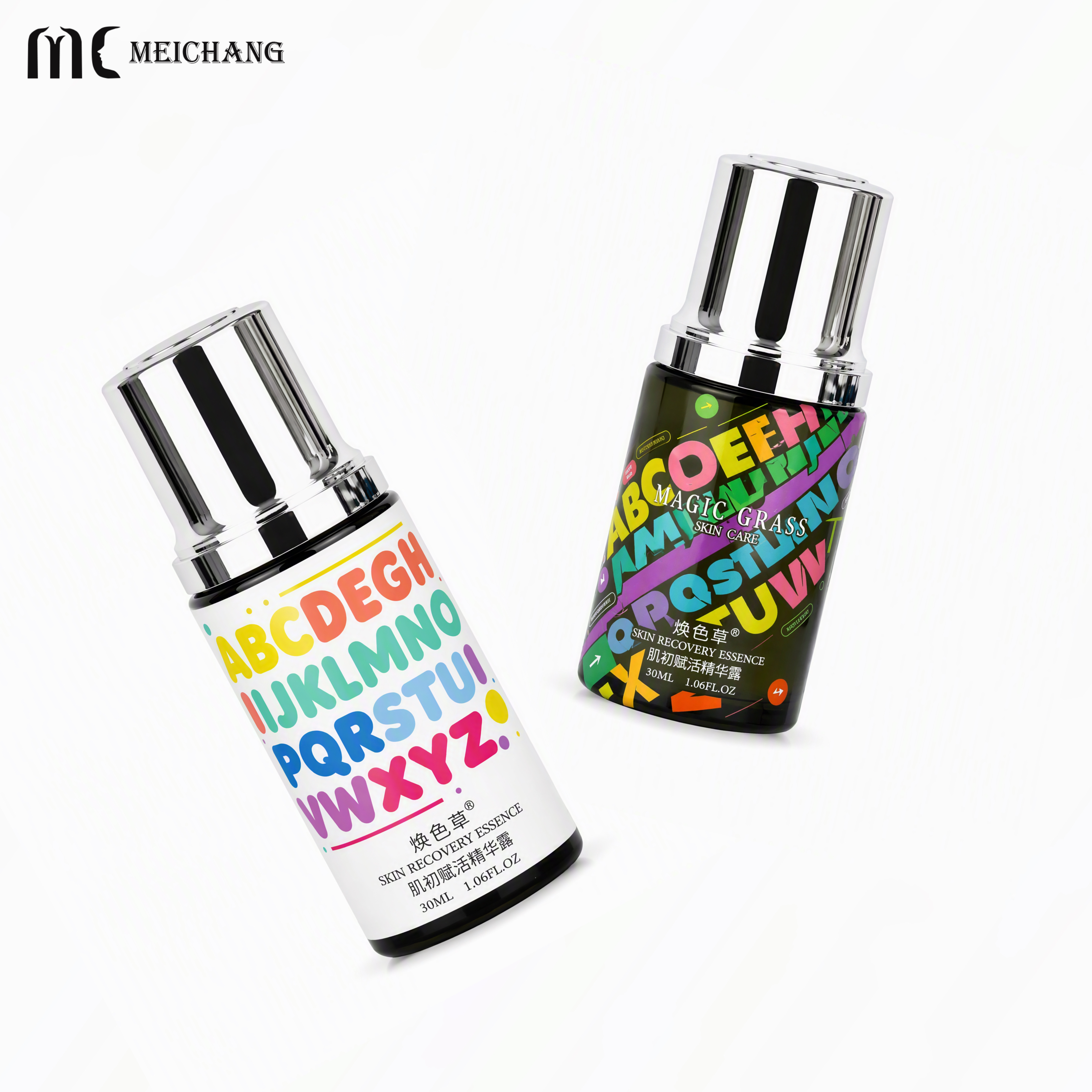 30ml Twist-Up Glass Dropper Bottle for Serum , Lotion & Light Cream(MC-623)
