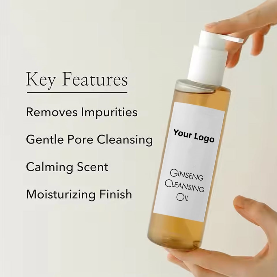 OEM ODM brand cosmetics, natural facial, lip, eye makeup remover, ginseng makeup remover, cleansing oil