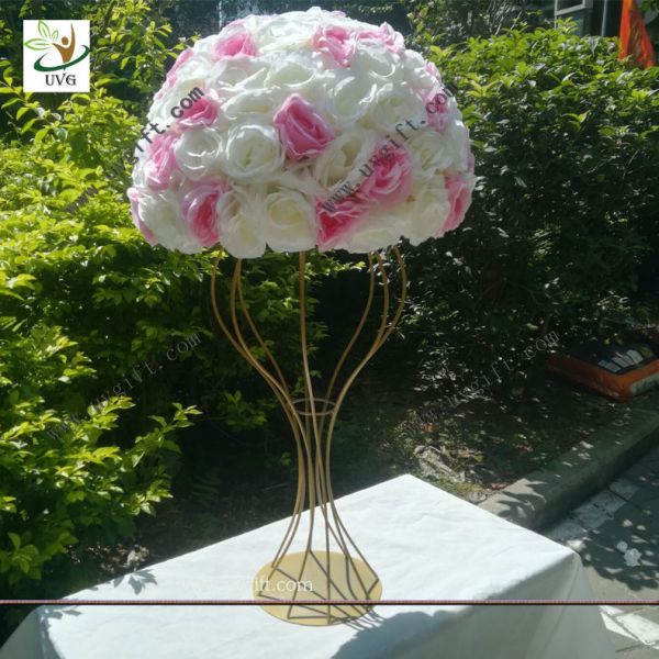 UVG various sizes half roses and hydrangea flower balls for wedding table centerpieces decoration FRS02