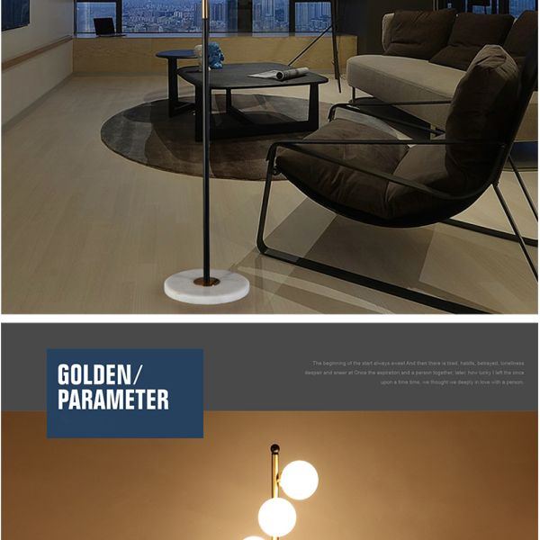 Modern LED living room standing luminaires Nordic lights bedside floor lamps for living room(WH-MFL-33)