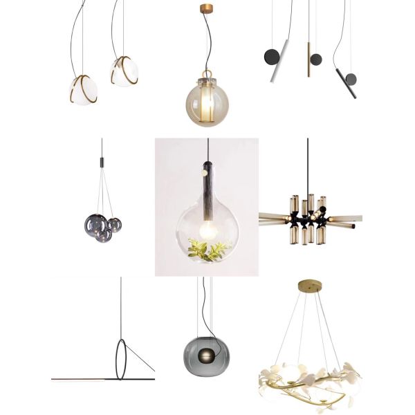 Modern Hotel Villa Lobby LED Pendant Lamp bedroom Chandelier Crystal Luxury Chandelier Hanging