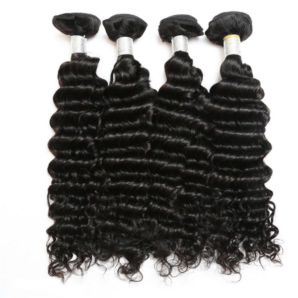 Virgin Peruvian Deep Wave Human Hair / Peruvian Hair Body Wave Bundles